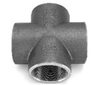 Steel Reducing Cross Equal O.D. Black