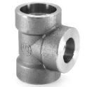 Steel Reducing Tee Forged S.W. 3000 Lbs Black