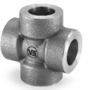 Steel Reducing Cross Forged S.W. 3000 Lbs Black